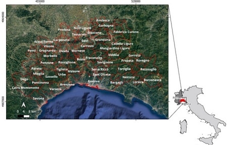 Анализ пространственно-временных закономерностей распространения африканской чумы свиней на северо-западе Италии — роль границ сред обитания